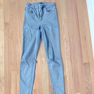 Gray blue Joe’s, super flattering! The Charlie. High waisted skinny